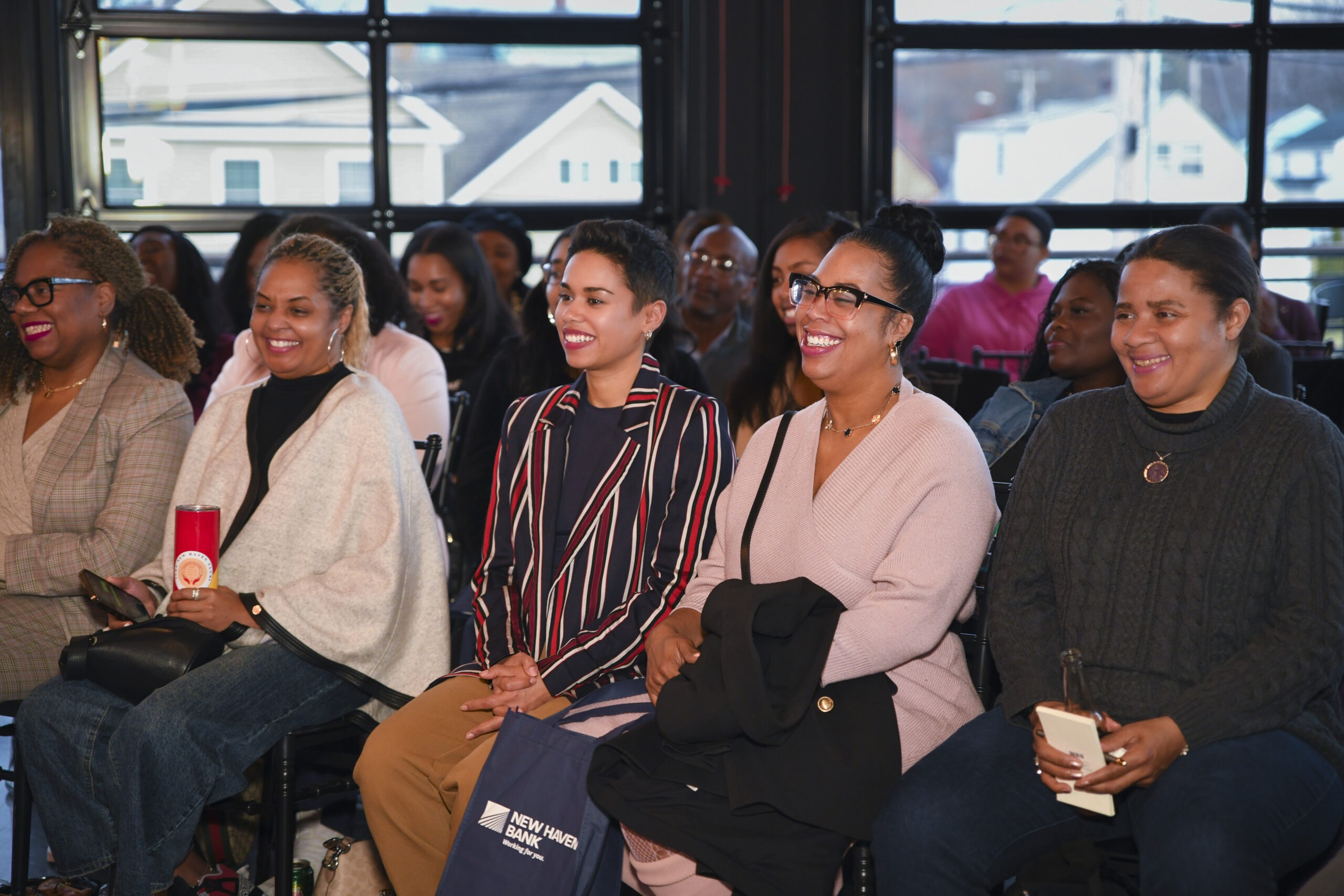 Women members enjoying a CMWP Foundation networking event in Connecticut